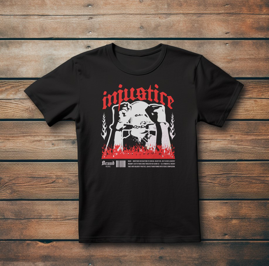 Елегантна Тениска с Дизайн"Injustice"