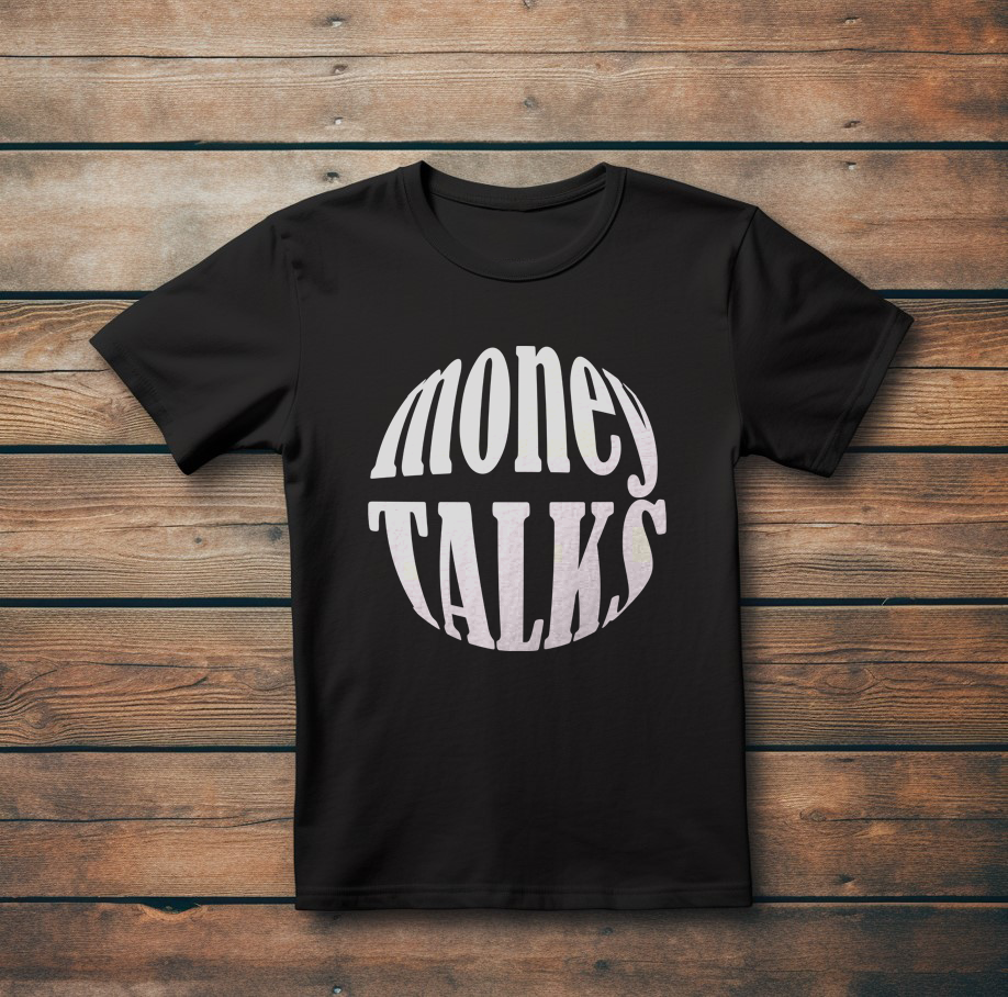 Модерна Тениска с Дизайн "Money Talks"