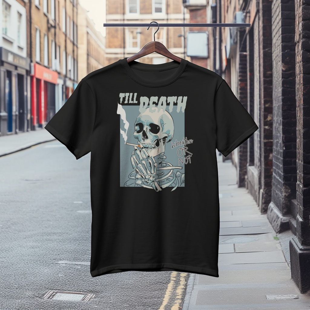 Стилна Тениска с Дизайн "Till death"