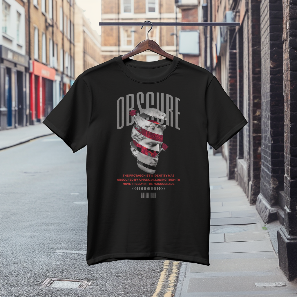 Страхотна Тениска с Дизайн "Obscure"