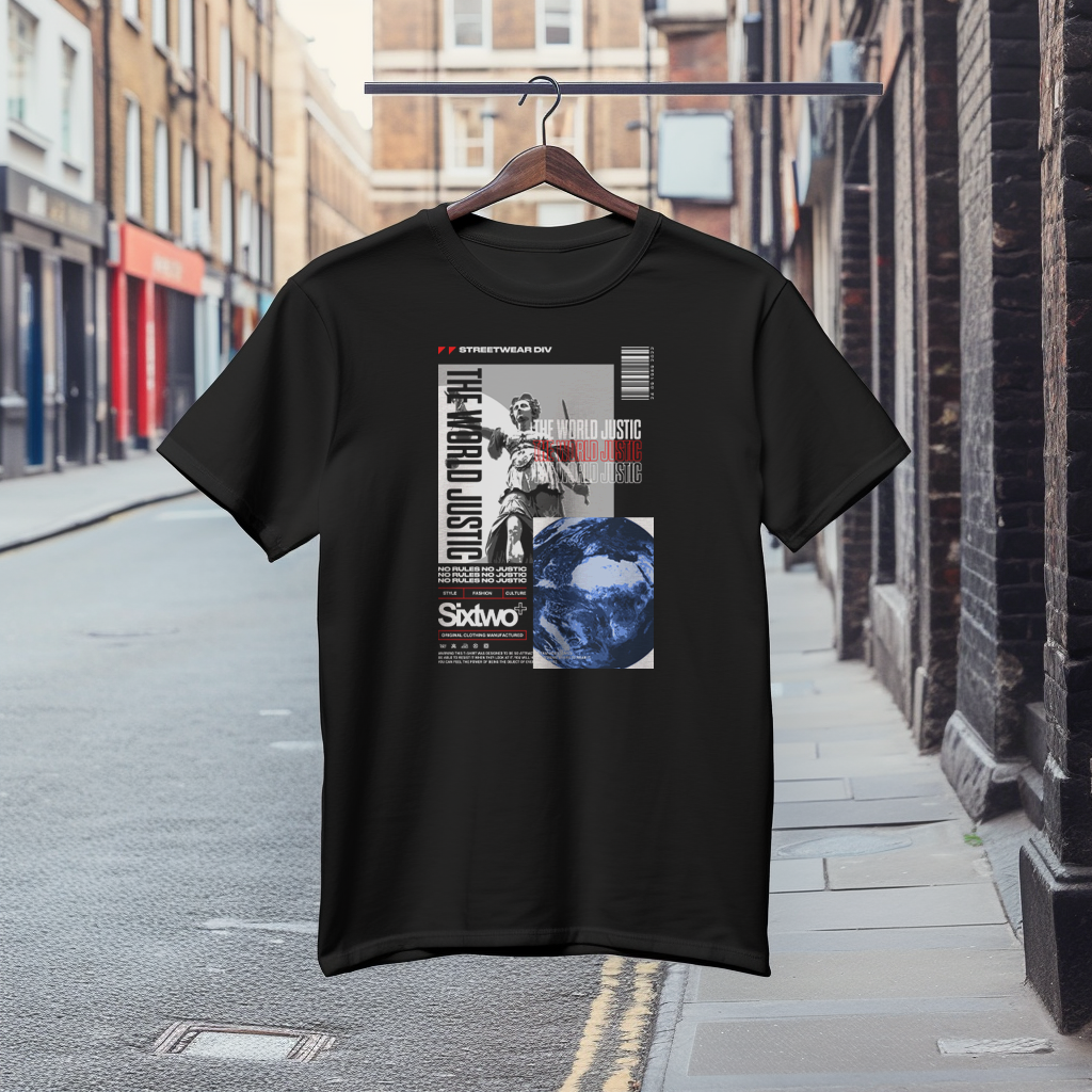 Стилна Тениска с Дизайн "The World justic"