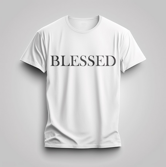 Стилна Тениска с Дизайн "BLESSED"