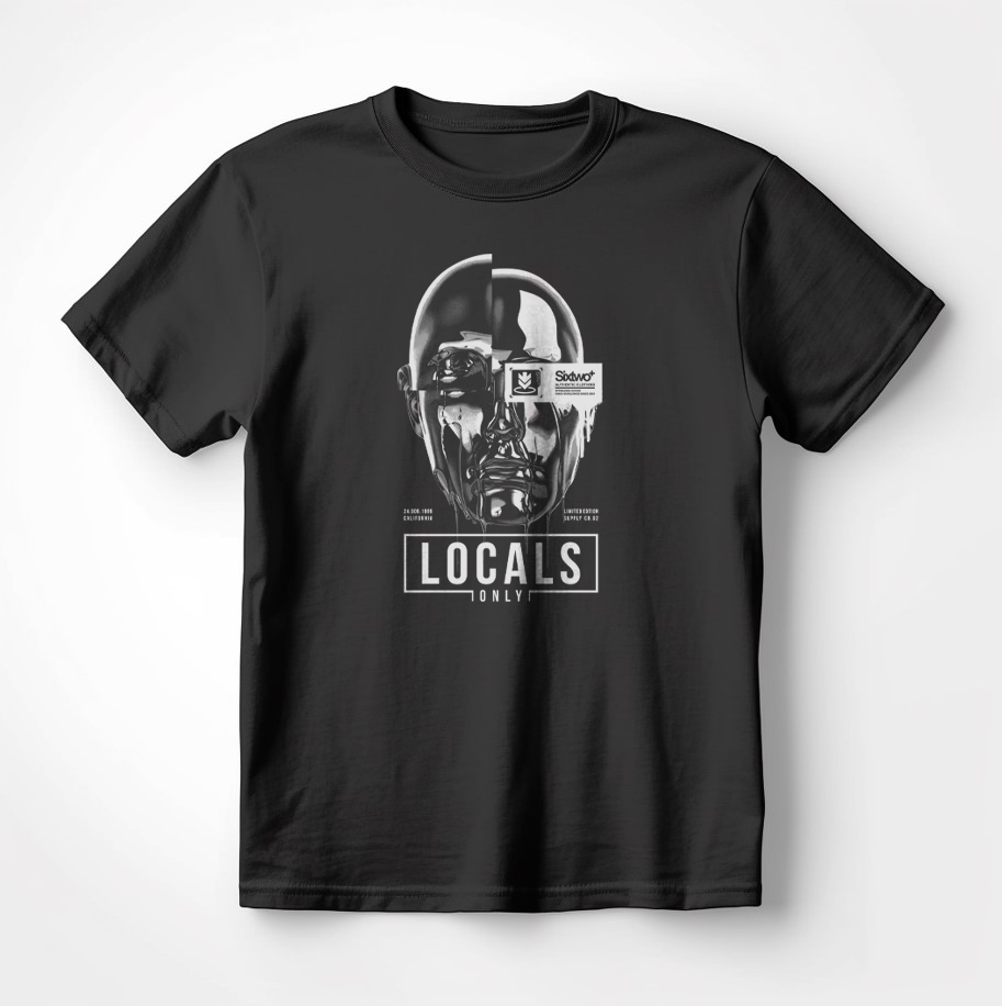 Модерна Тениска с Дизайн "Locals Only"