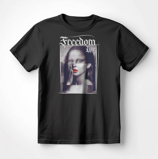 Страхотна Тениска с Дизайн "Freedom of Life"