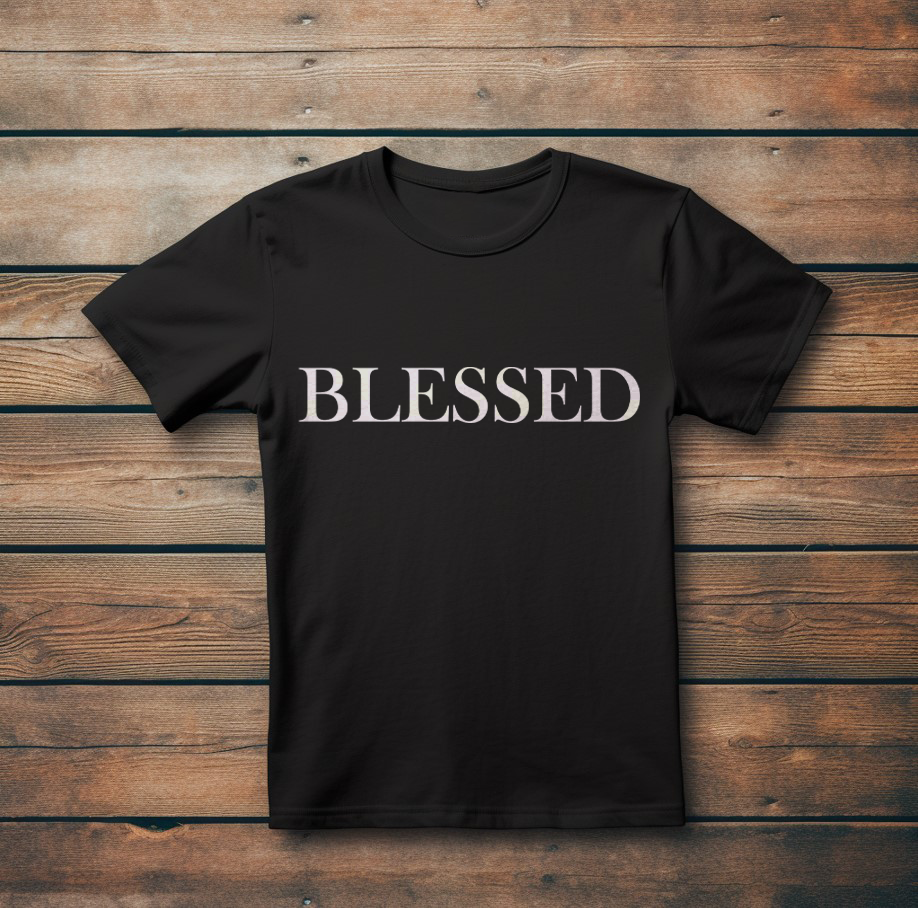 Стилна Тениска с Дизайн "BLESSED"