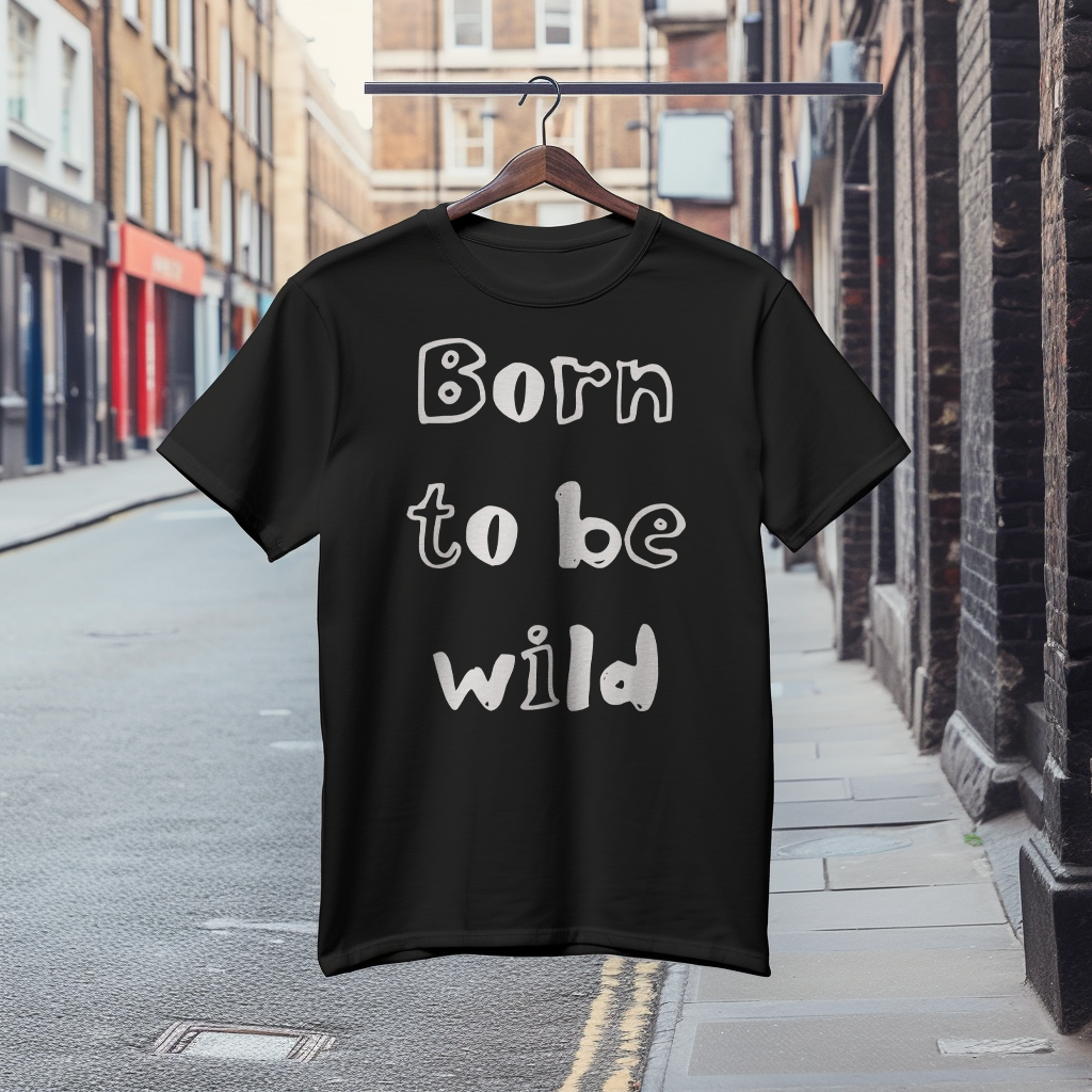 Страхотна Тениска с Дизайн "Born to be wild"