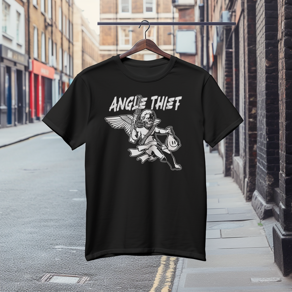 Елегантна Тениска с Дизайн "Angle thief"