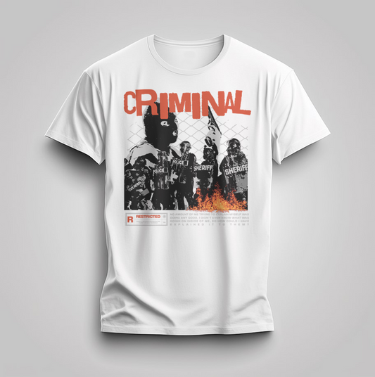 Страхотна Тениска с Дизайн "Criminal"