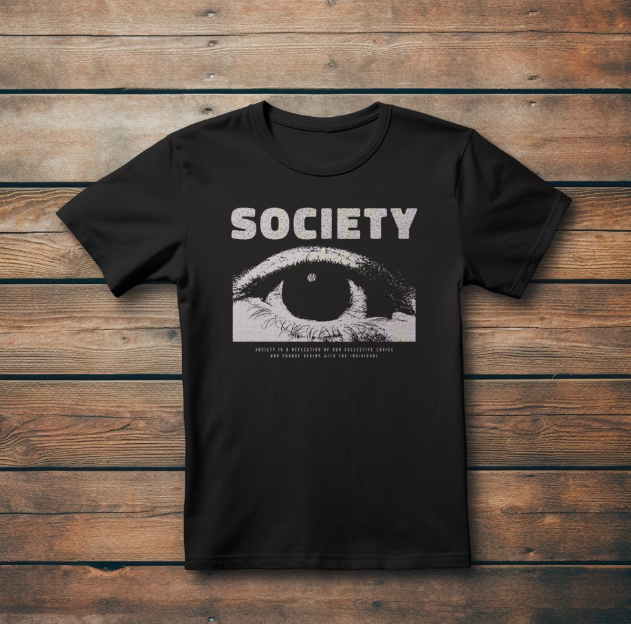 Модерна Тениска с Дизайн "Society"